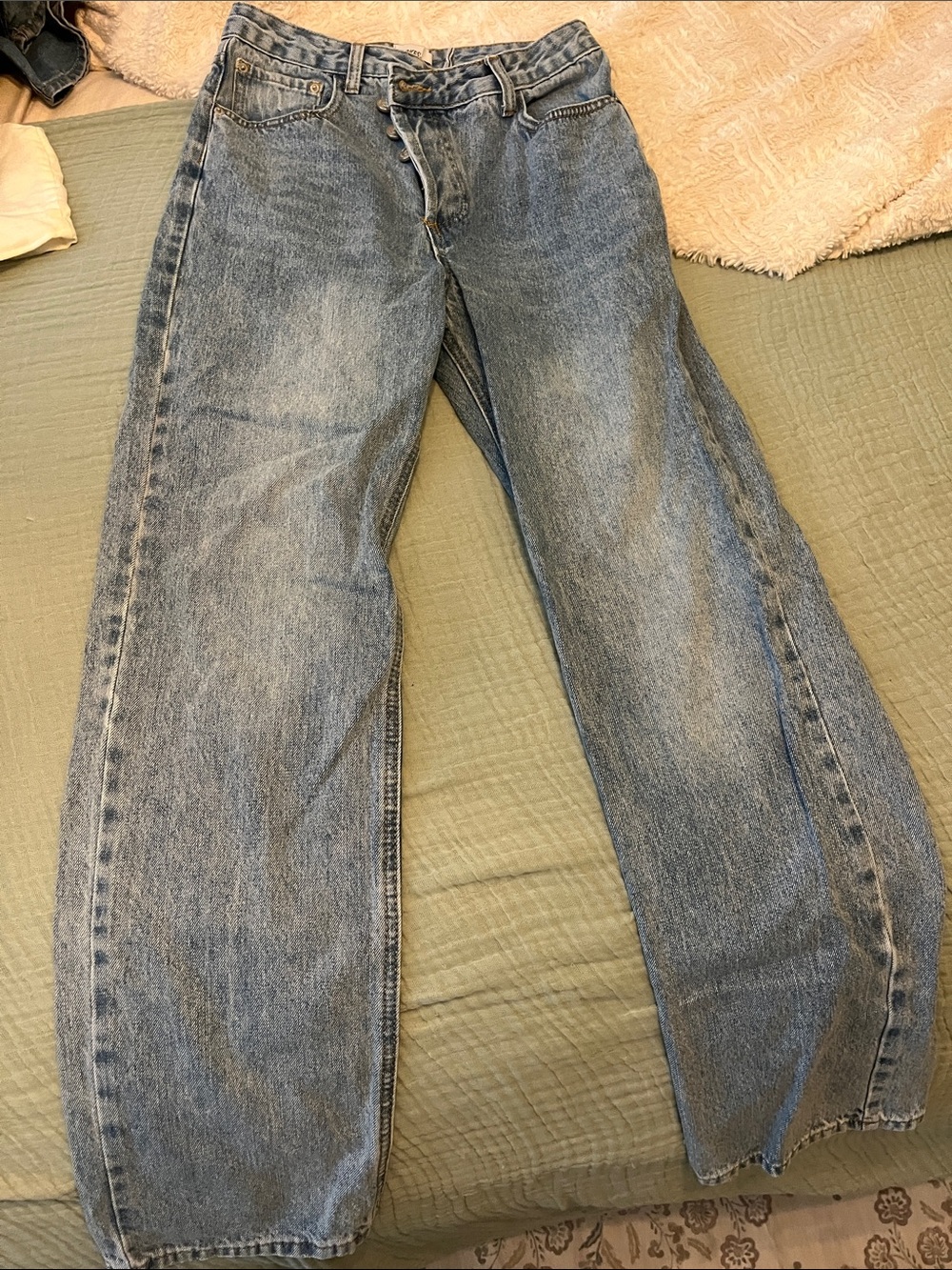 Princess Polly women’s Bootcut Jeans in Light Blue Wash